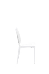 Set mobilier gradina Rattan 80x80 Small Masa Takimi - White - Alb