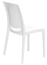 Set mobilier gradina Rattan 80x80 Small Masa Takimi - White - Alb