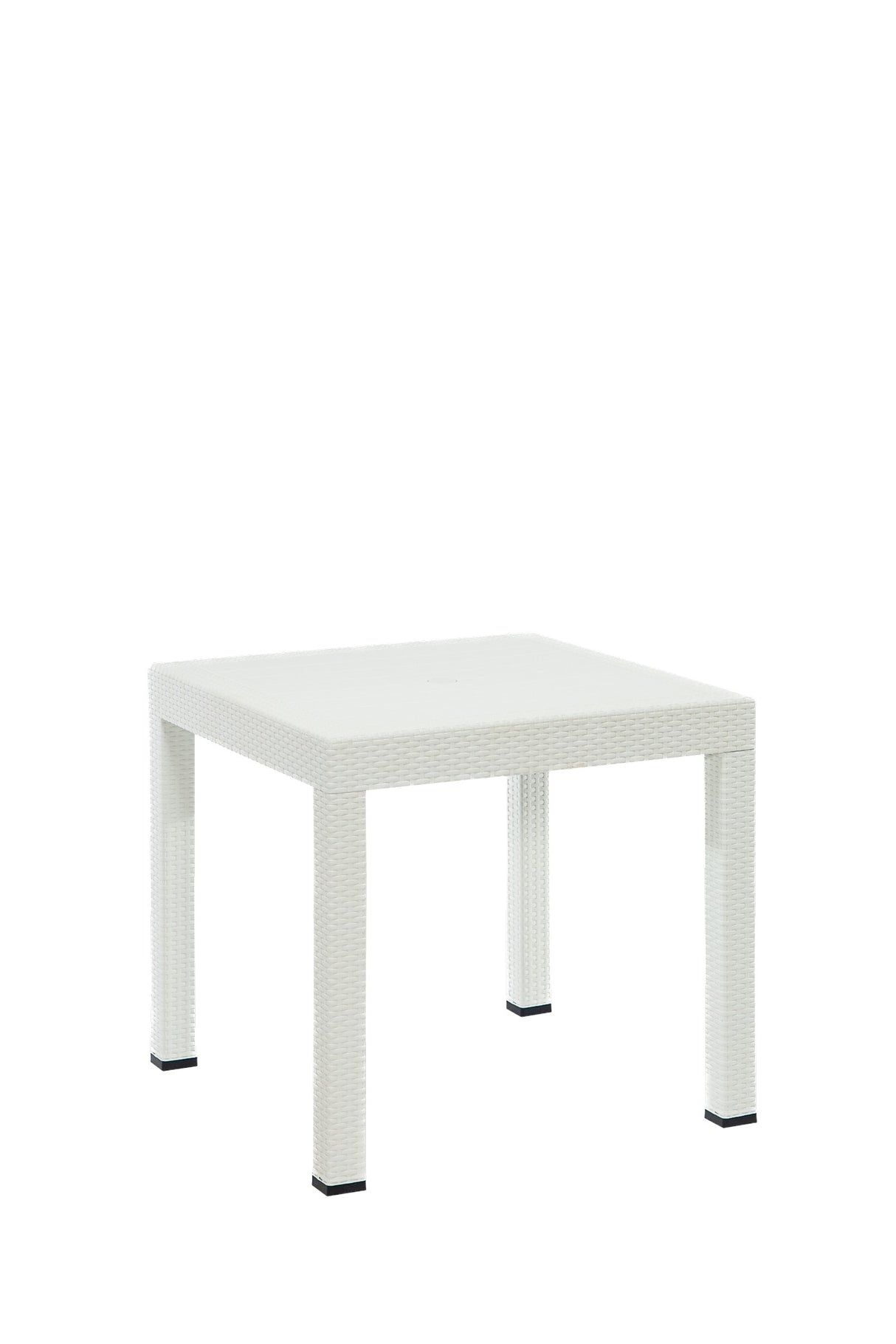 Set mobilier gradina Rattan 80x80 Small Masa Takimi - White - Alb