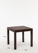 Set mobilier gradina Rattan 80x80 Small Lux Masa Takimi - Brown - Maro