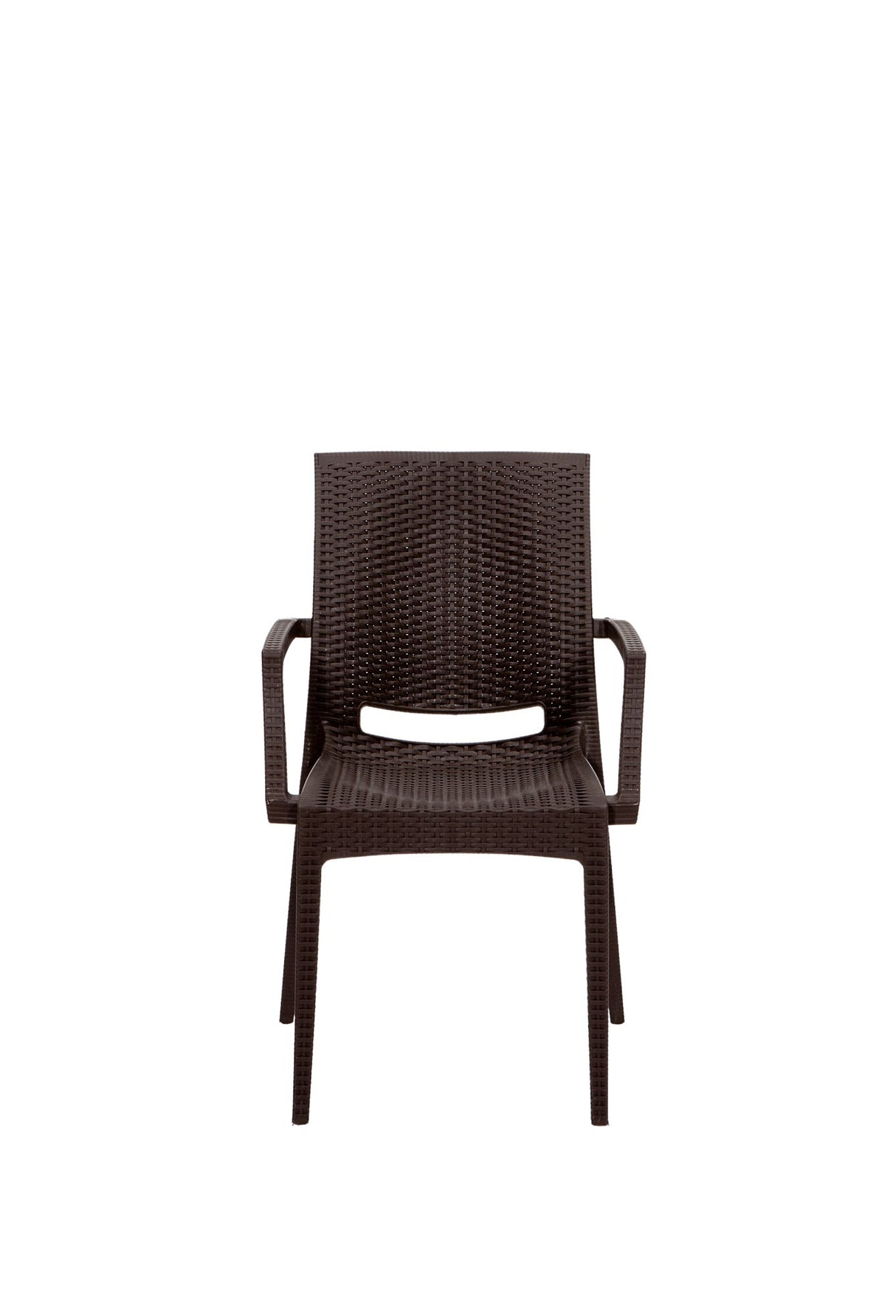 Set mobilier gradina Rattan 80x80 Small Lux Masa Takimi - Brown - Maro