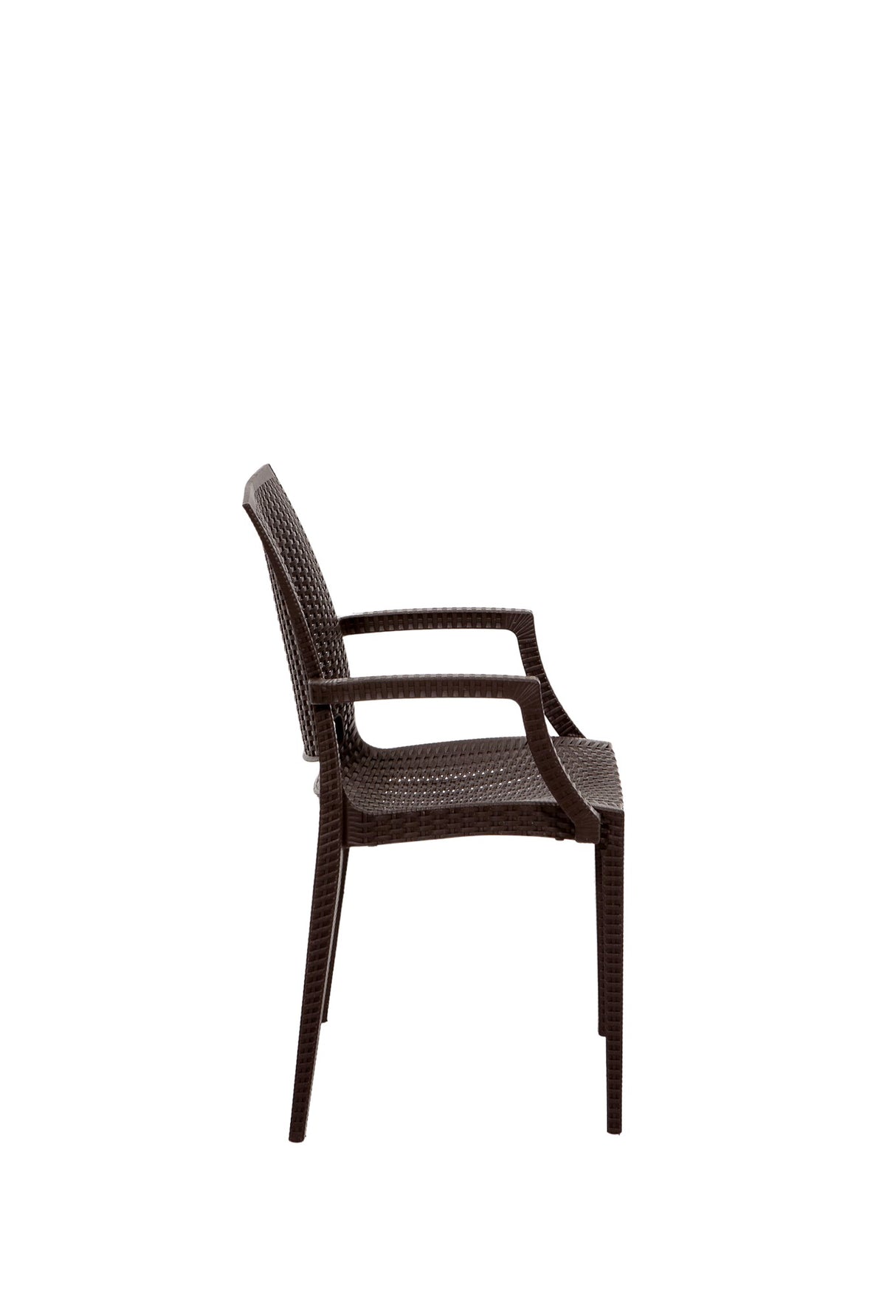 Set mobilier gradina Rattan 80x80 Small Lux Masa Takimi - Brown - Maro