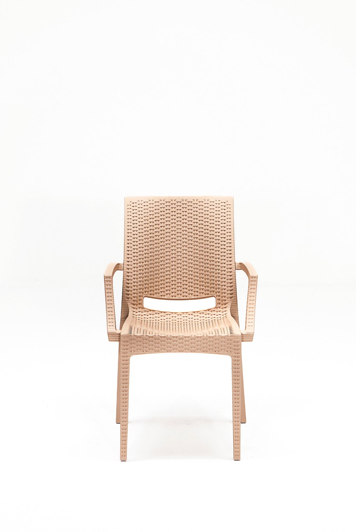 Set mobilier gradina Rattan 80x80 Small Lux Masa Takimi - Cappucino - Cappuccino