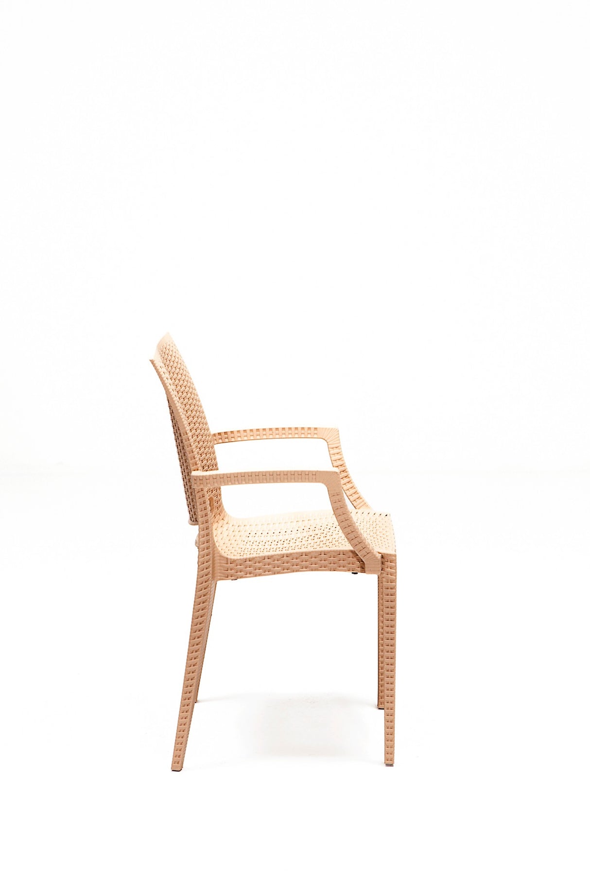 Set mobilier gradina Rattan 80x80 Small Lux Masa Takimi - Cappucino - Cappuccino