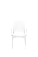 Set mobilier gradina Rattan 80x80 Small Lux Masa Takimi - White - Alb