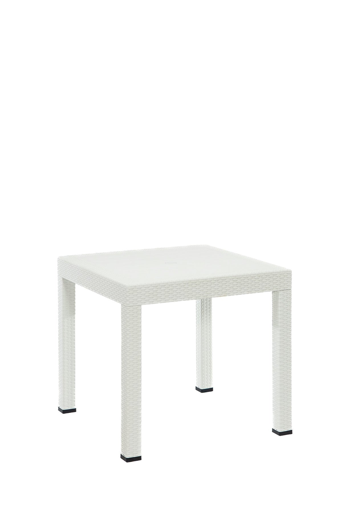 Set mobilier gradina Rattan 80x80 Small Lux Masa Takimi - White - Alb