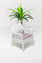 Canapea exterior Lara Tekli Koltuk - White - Alb