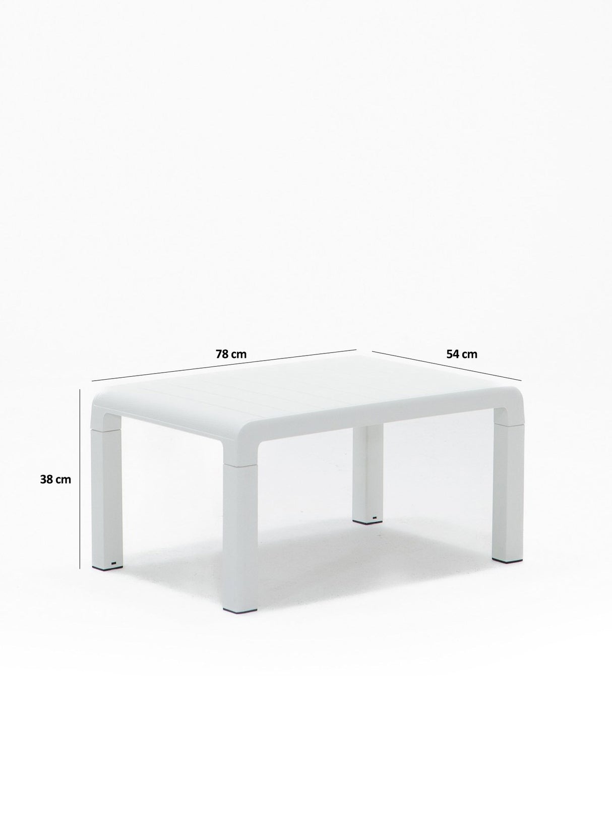 Set mobilier gradina Lara Mindersiz 3+1+1+S Takim - White - Alb