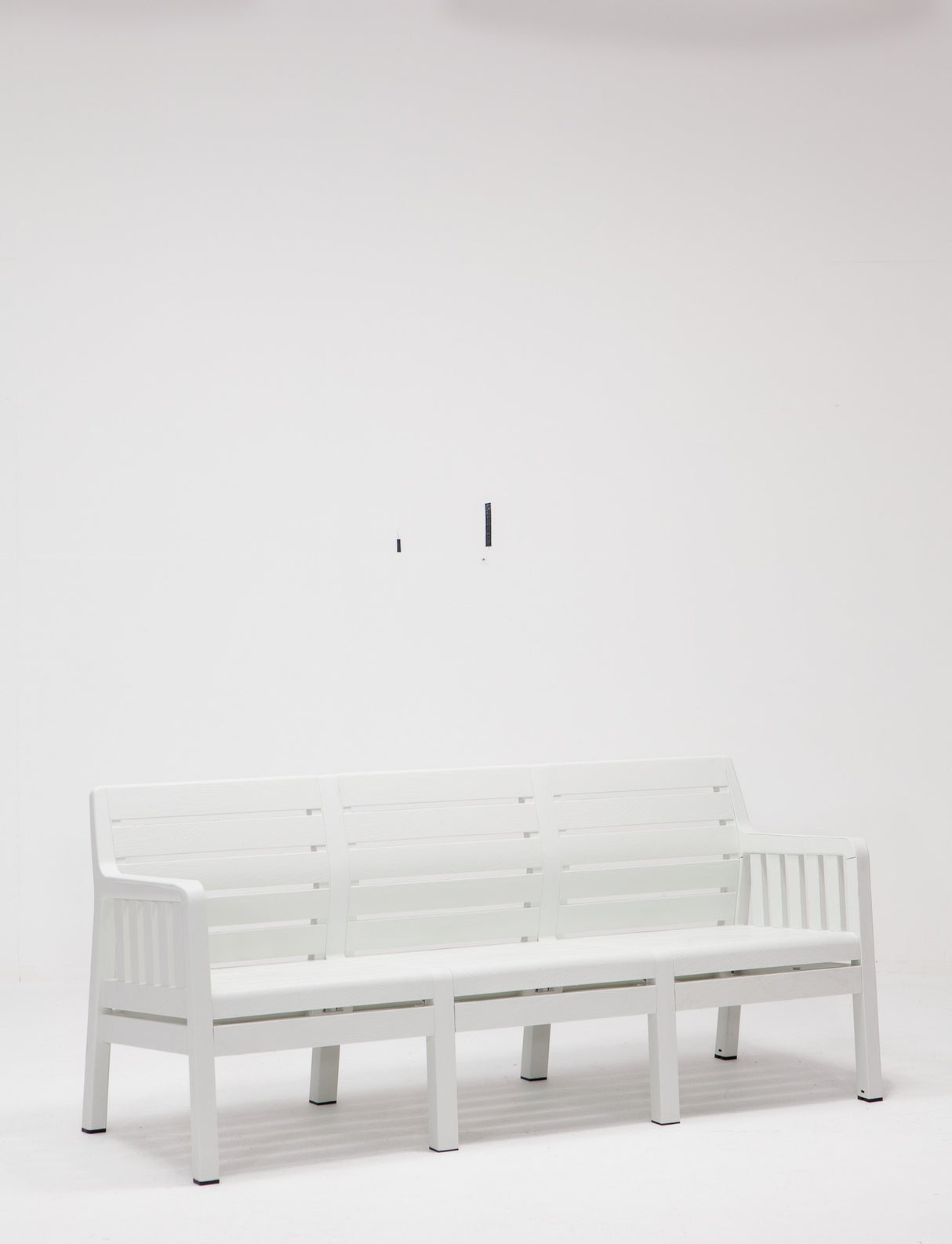 Set mobilier gradina Lara Mindersiz 3+1+1+S Takim - White - Alb