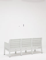Set mobilier gradina Lara Mindersiz 3+1+1+S Takim - White - Alb
