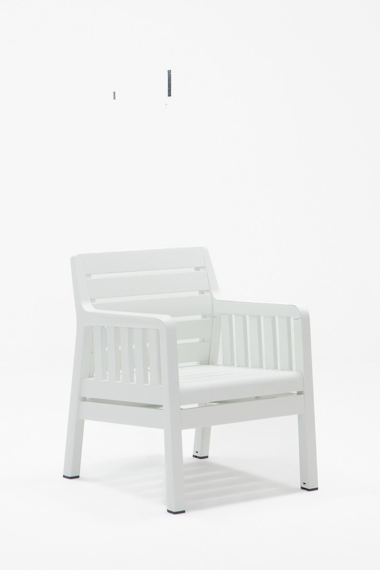 Set mobilier gradina Lara Mindersiz 3+1+1+S Takim - White - Alb