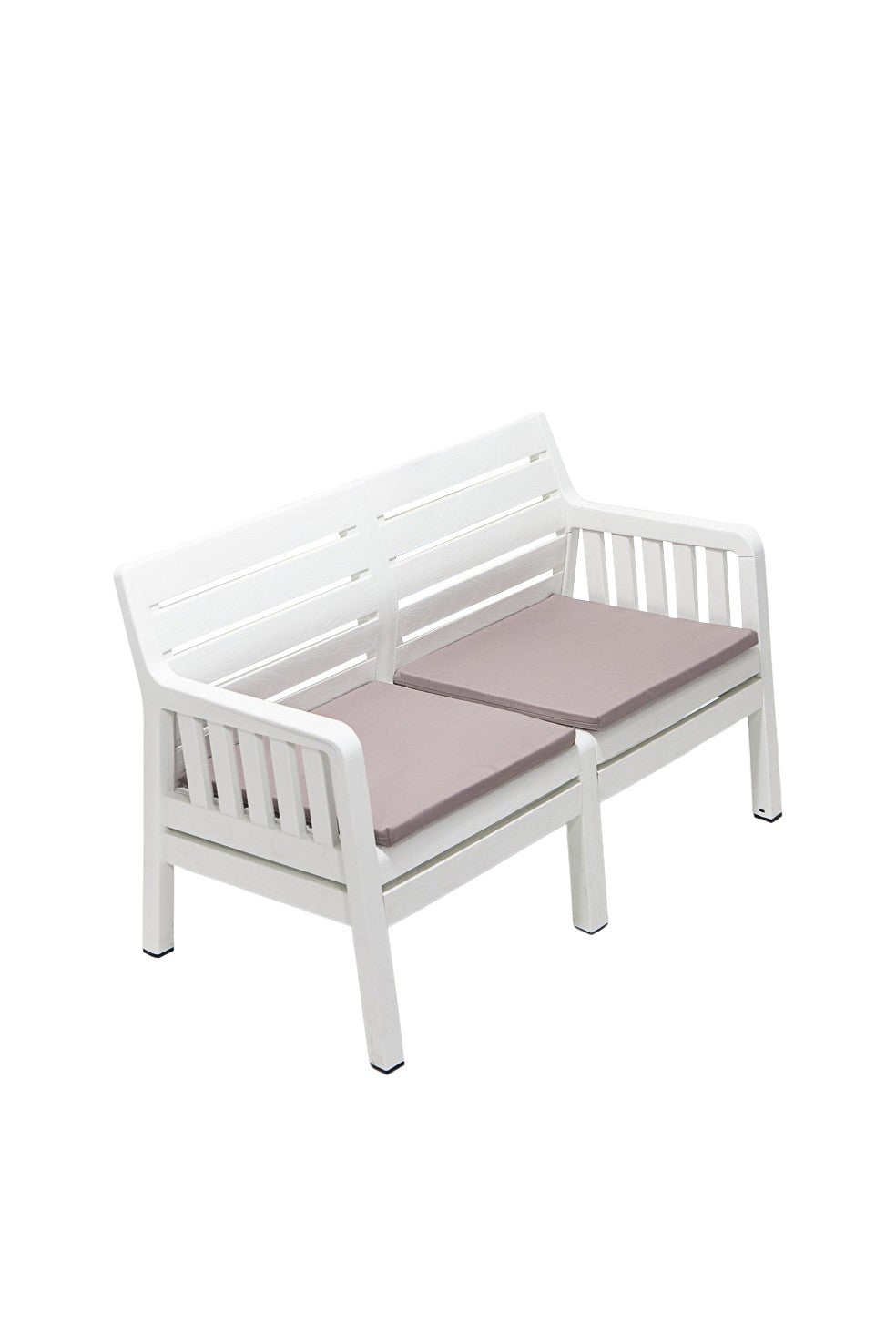 Set mobilier gradina Lara Ikili Koltuk - White - Alb