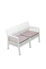 Set mobilier gradina Lara Ikili Koltuk - White - Alb