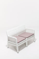 Set mobilier gradina Lara Ikili Koltuk - White - Alb