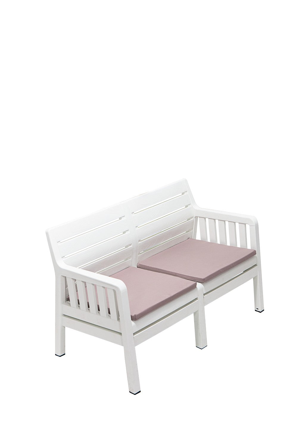 Set mobilier gradina Lara Ikili Koltuk - White - Alb