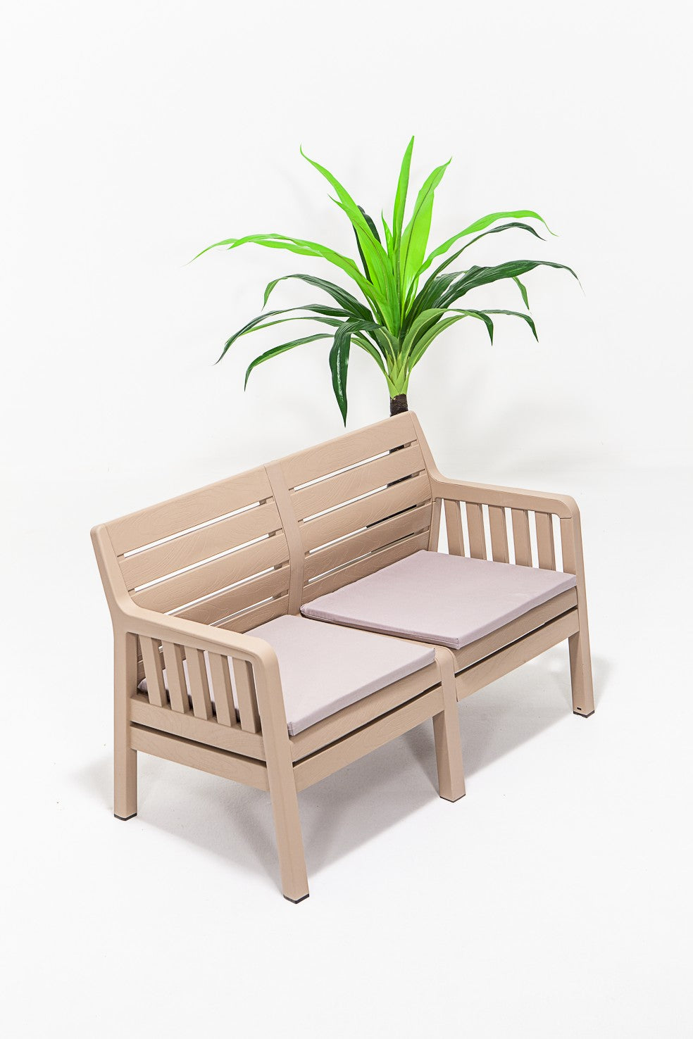 Set mobilier gradina Lara Ikili Koltuk - Cappucino - Cappuccino