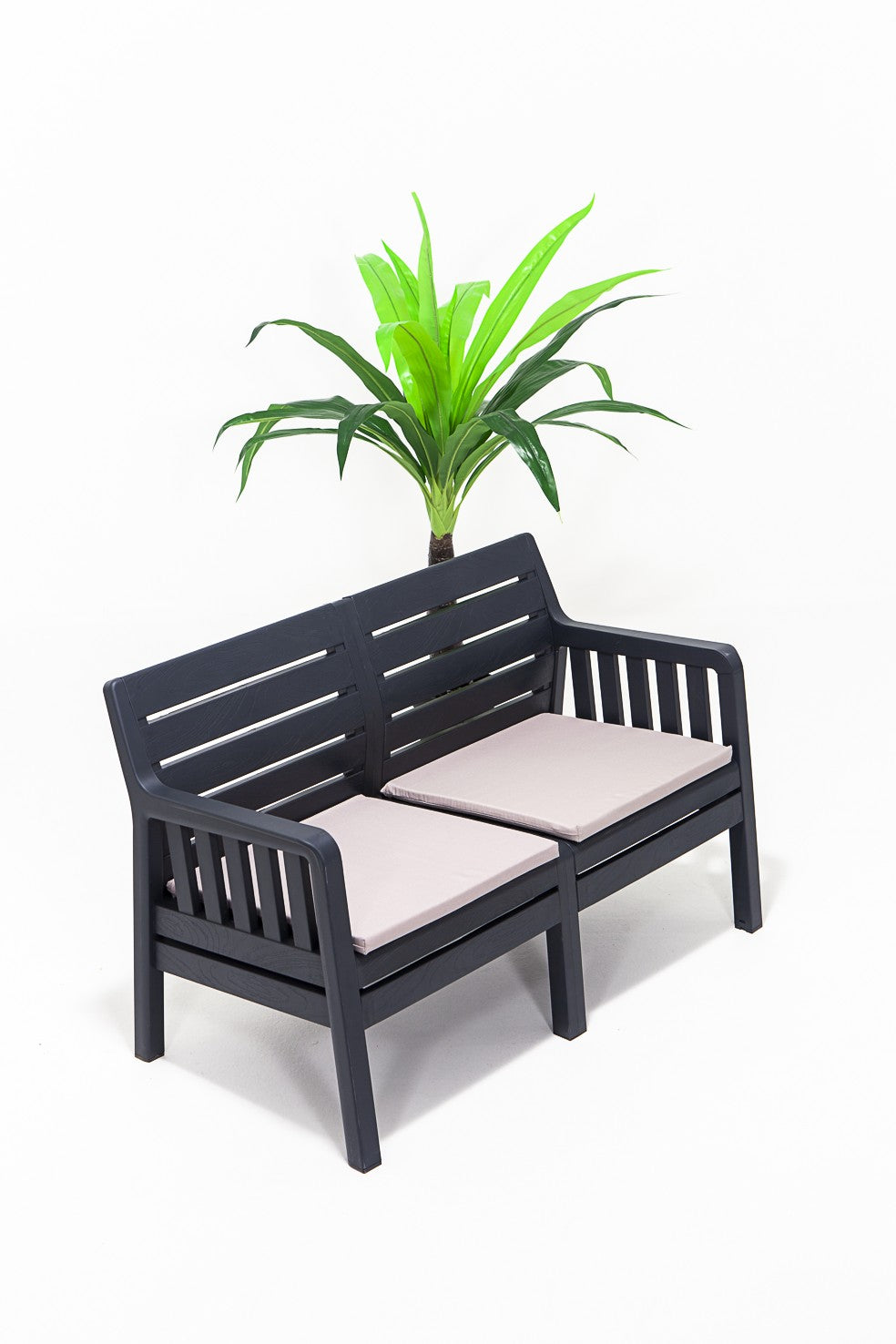 Set mobilier gradina Lara Ikili Koltuk - Anthracite - Antracit