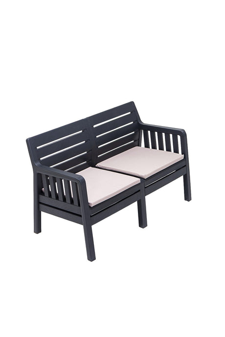 Set mobilier gradina Lara Ikili Koltuk - Anthracite - Antracit