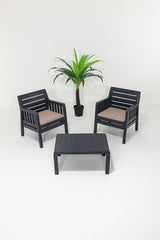 Set mobilier gradina Lara 1+1+S Takim - Anthracite - Antracit