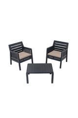 Set mobilier gradina Lara 1+1+S Takim - Anthracite - Antracit
