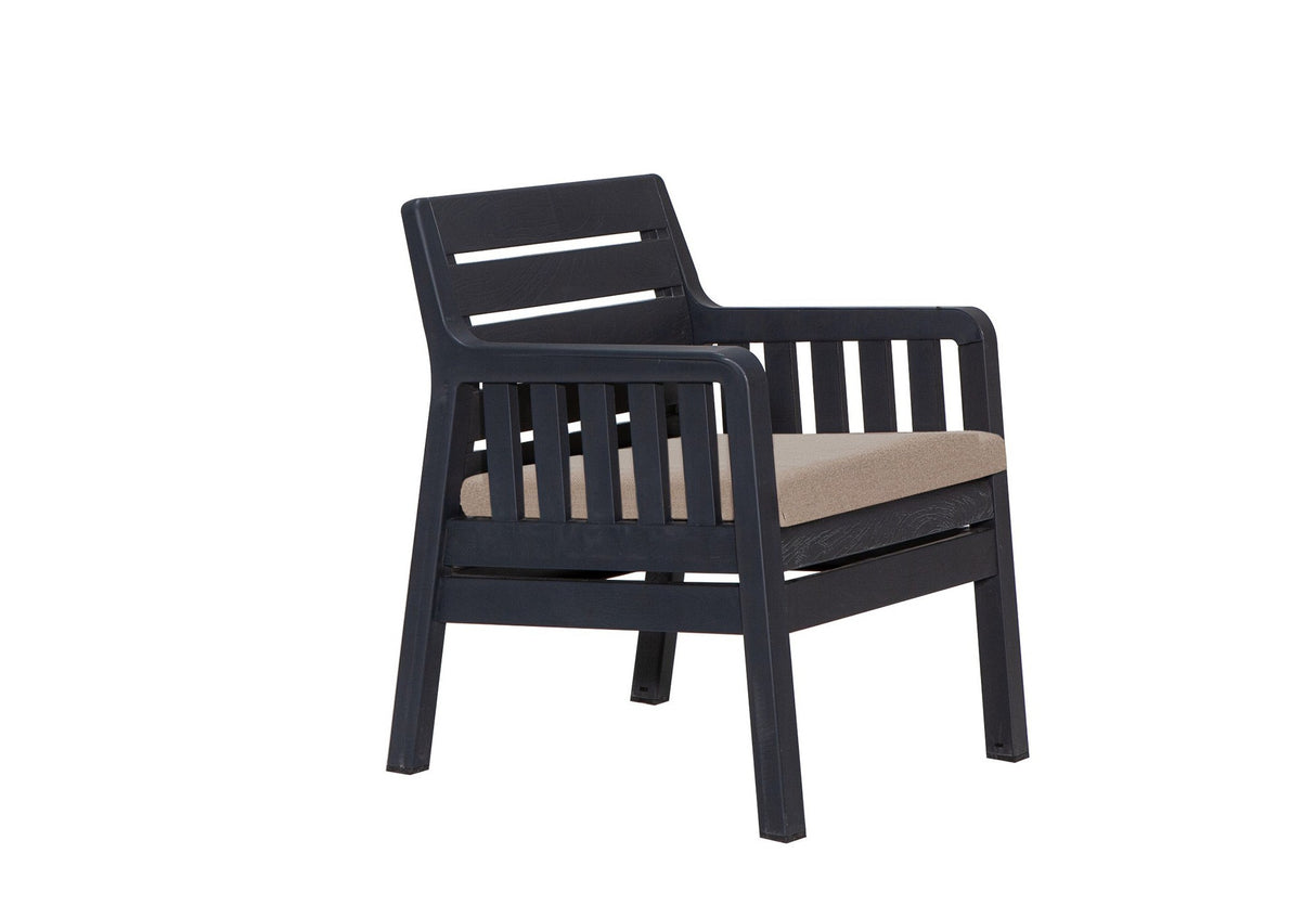 Set mobilier gradina Lara 1+1+S Takim - Anthracite - Antracit
