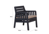 Set mobilier gradina Lara 1+1+S Takim - Anthracite - Antracit