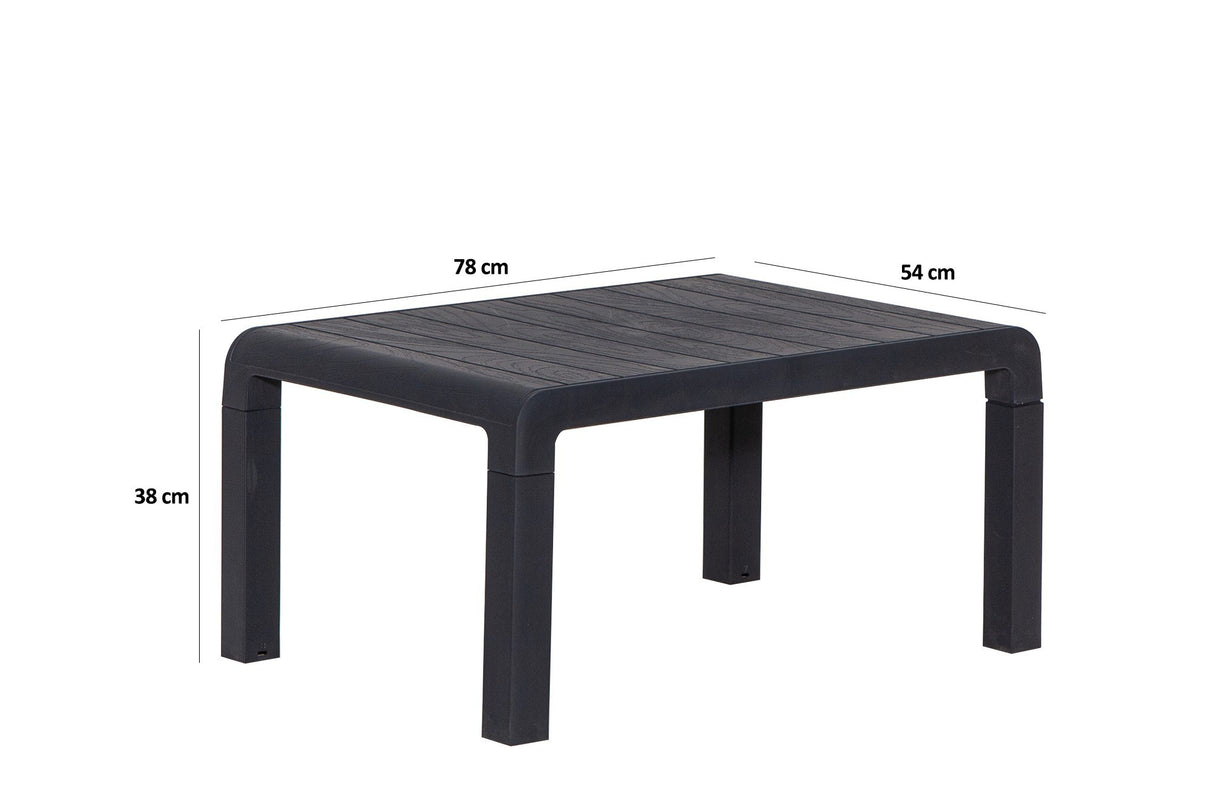 Set mobilier gradina Lara 1+1+S Takim - Anthracite - Antracit
