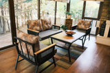 Set mobilier gradina Mers - Black (1+1+2) - Negru