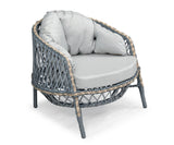 Set mobilier gradina Lerra (1+1+3+Sehpa) - Gri