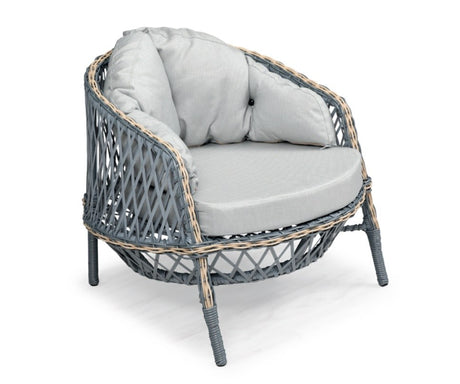 Set mobilier gradina Lerra (1+1+3+Sehpa) - Gri