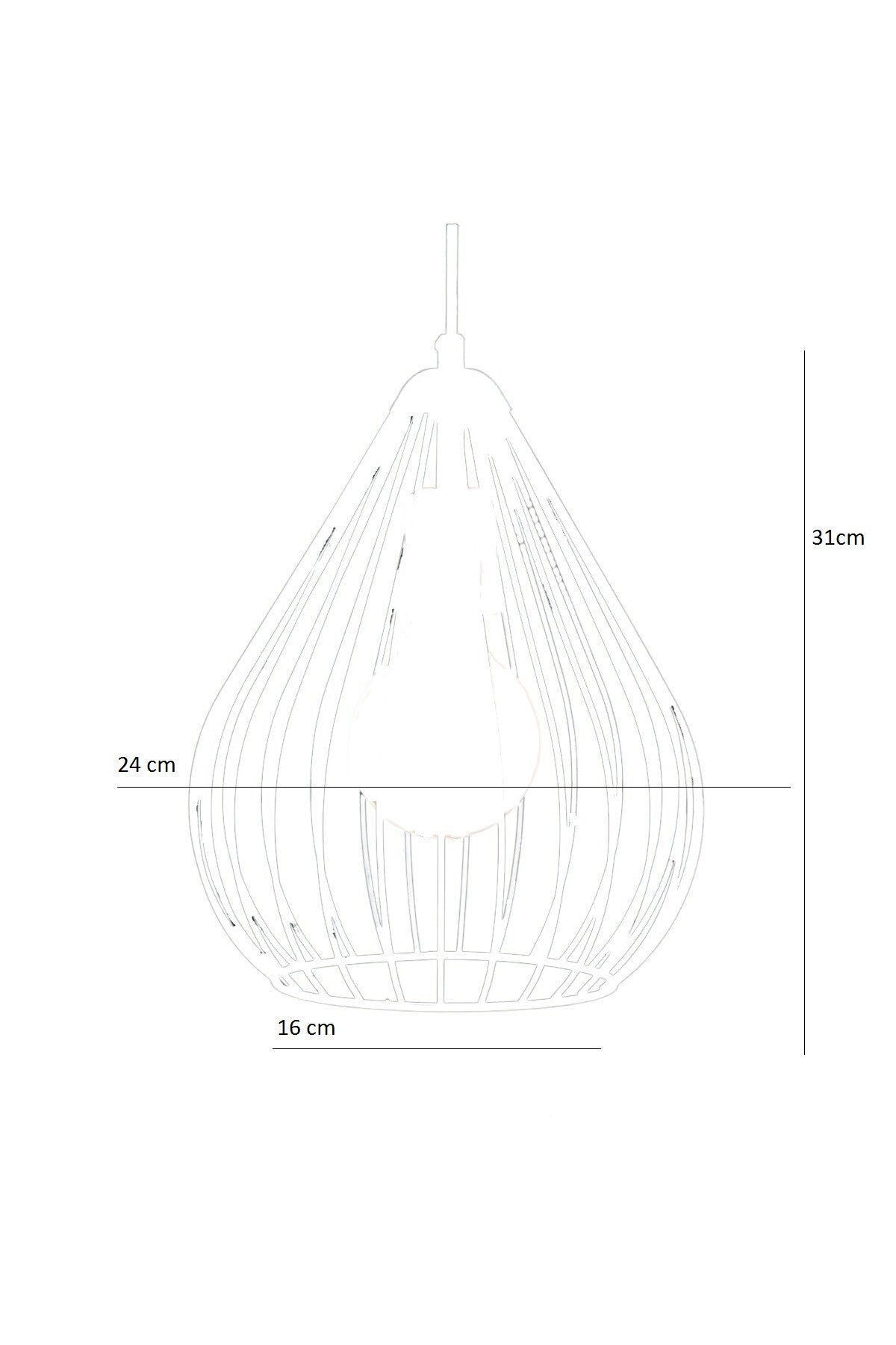 Candelabru 205-AB - Alb