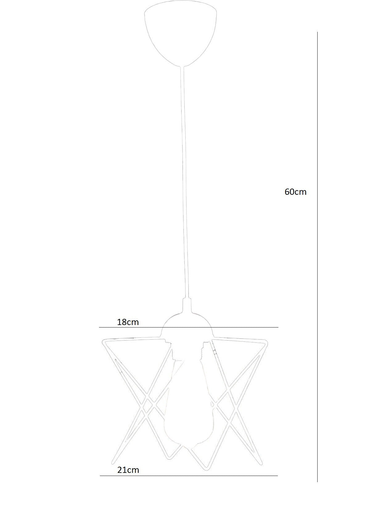 Candelabru 205-P - Negru