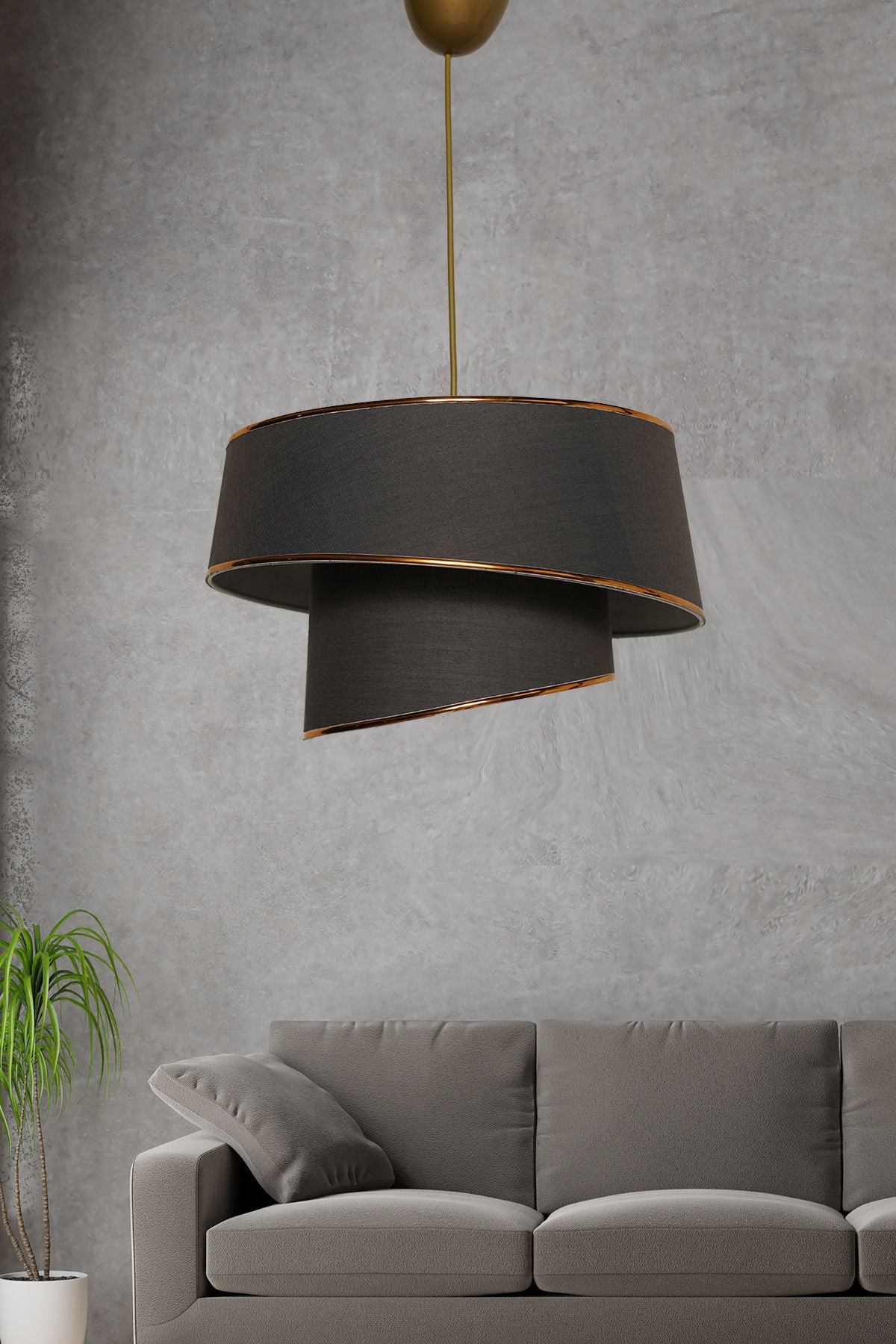 Candelabru Barette - Gold Anthracite - Antracit / Auriu