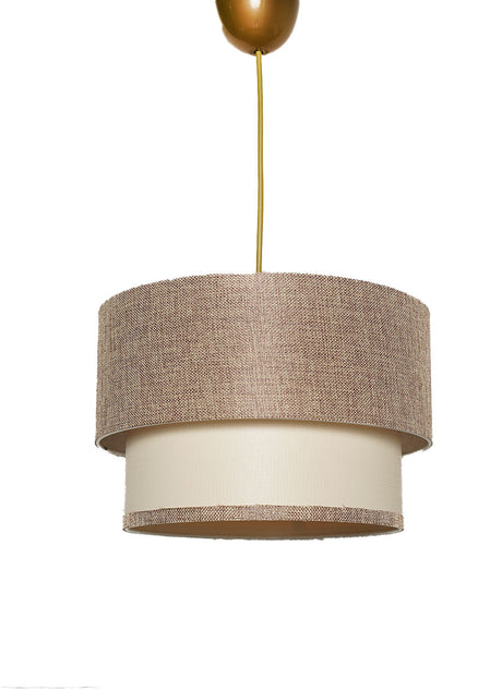 Candelabru Tubol - Beige - Auriu / Crem