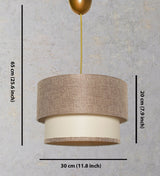 Candelabru Tubol - Beige - Auriu / Crem