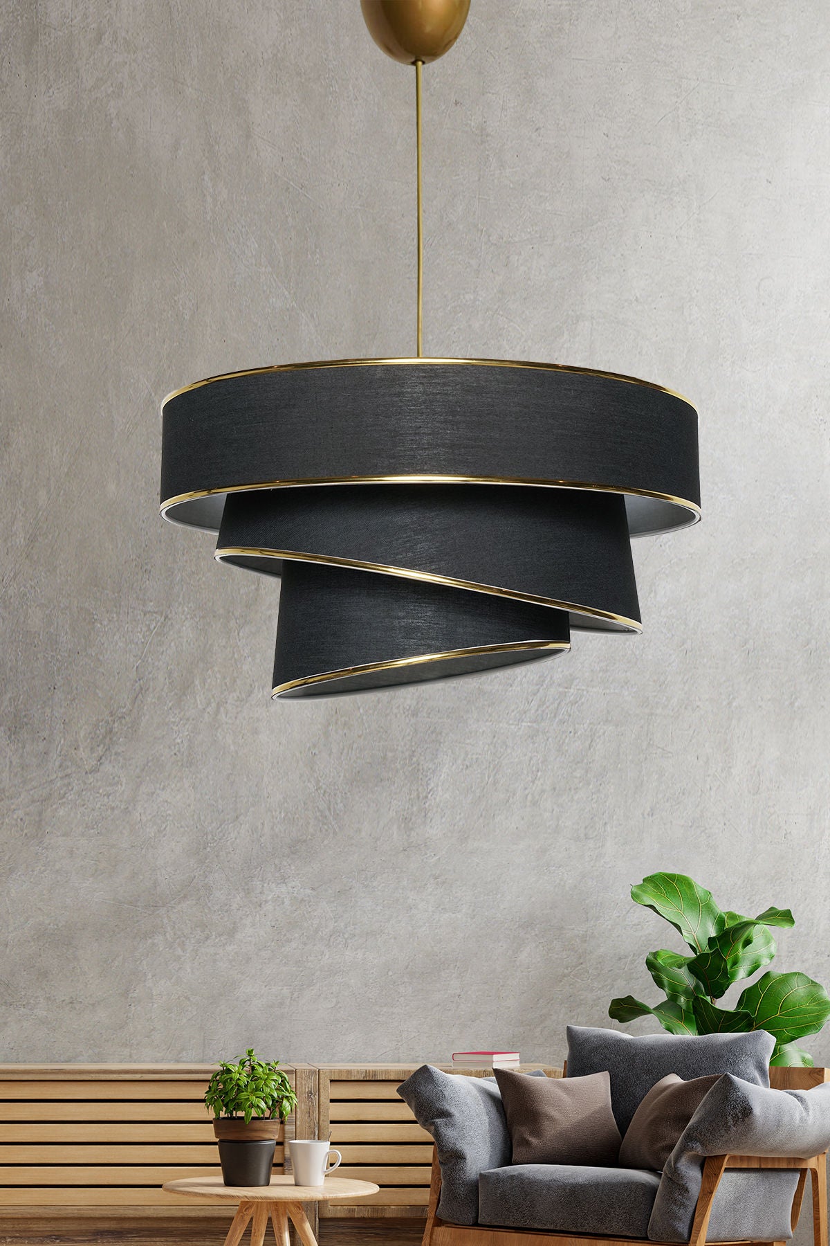 Candelabru Couper - Black Gold - Negru / Auriu