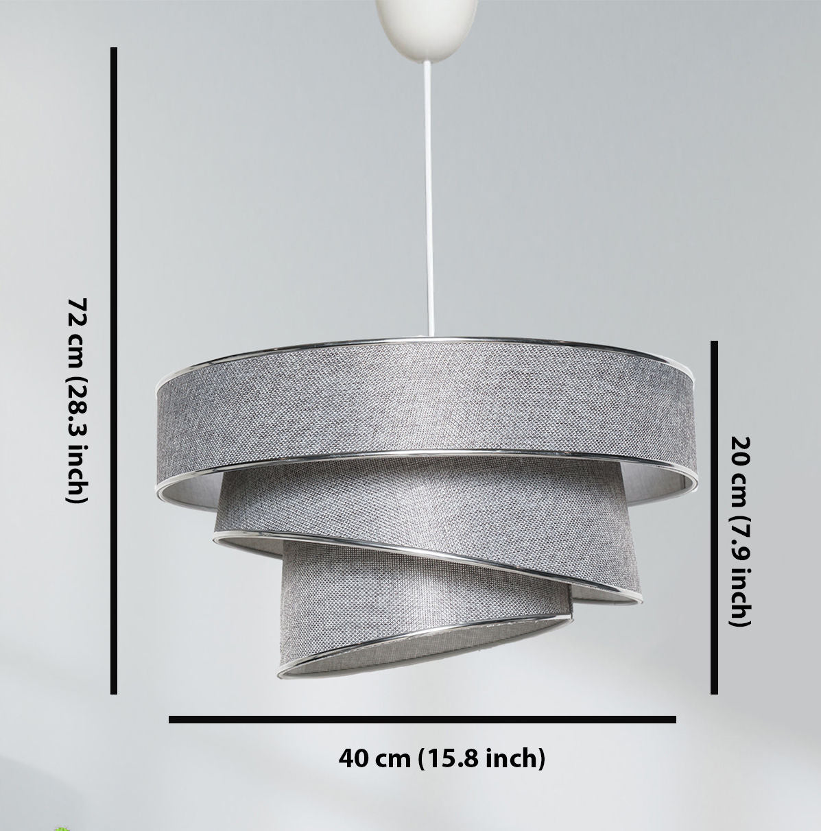 Candelabru Couper - Grey Silver - Gri