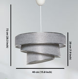 Candelabru Couper - Grey Silver - Gri
