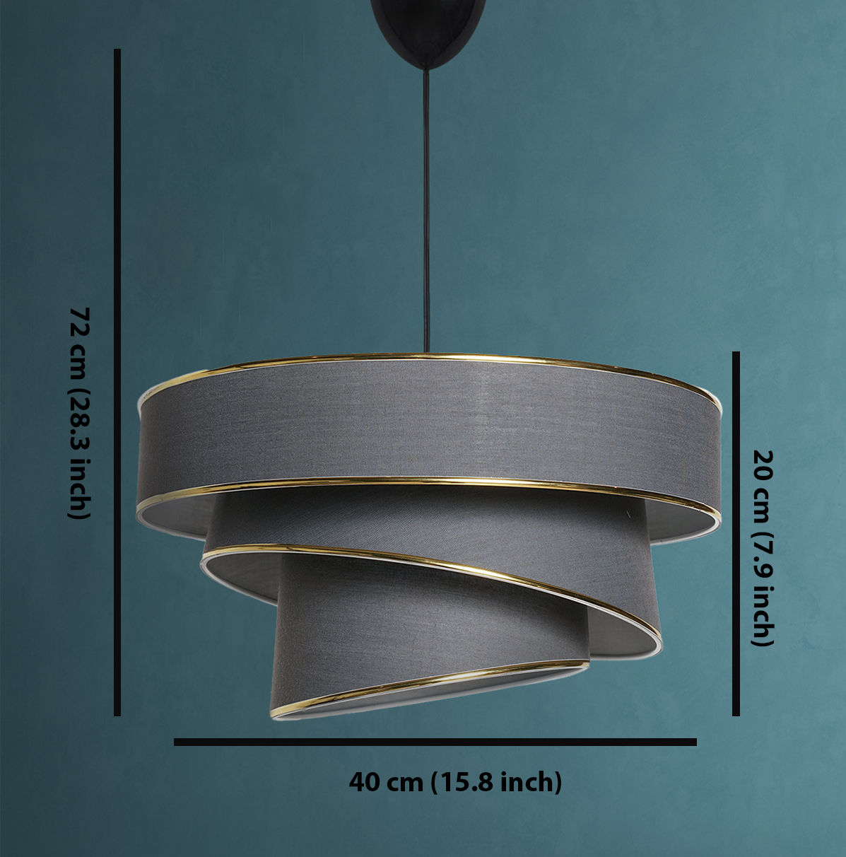 Candelabru Couper - Anthracite Gold - Antracit / Auriu