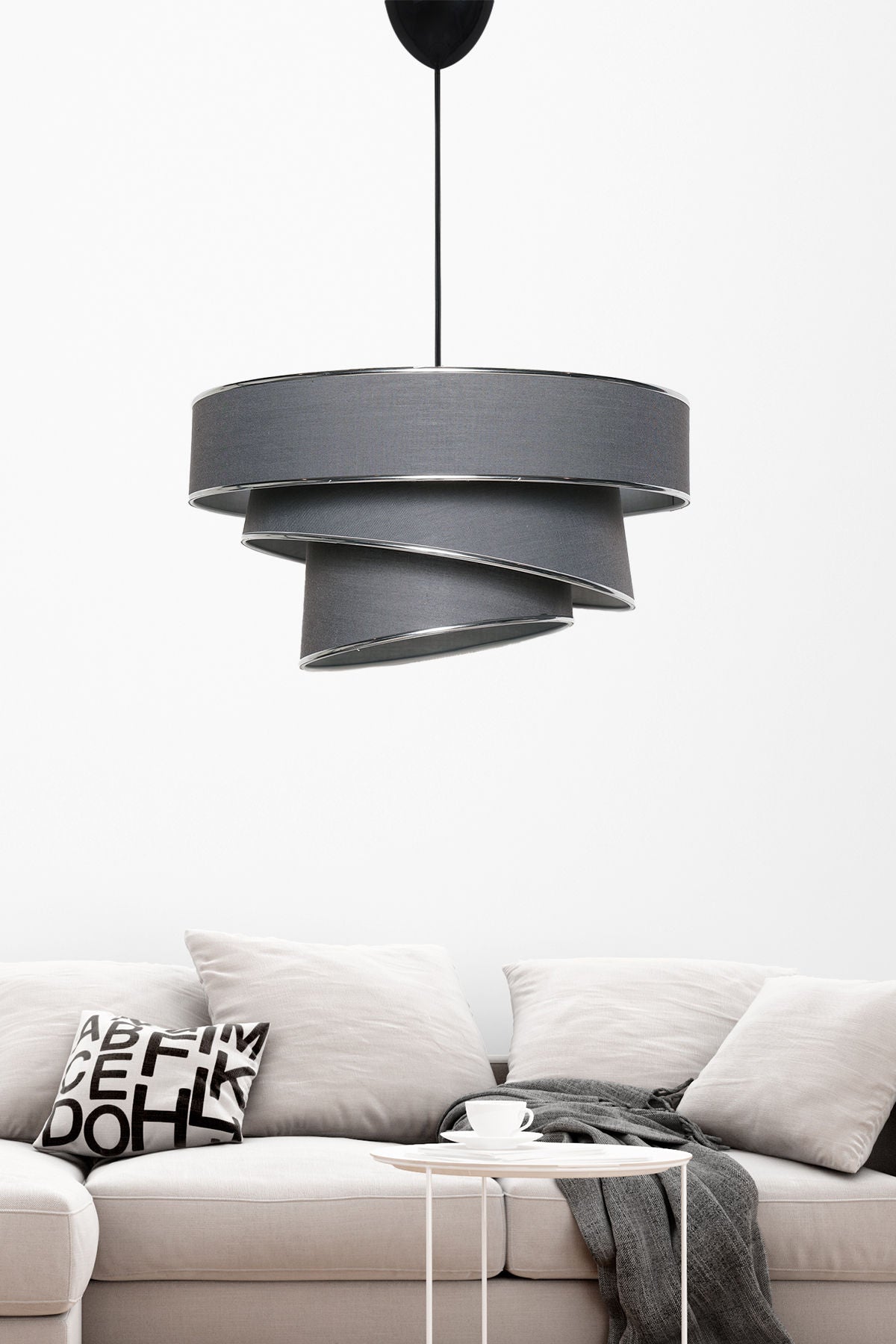 Candelabru Couper - Anthracite Silver - Antracit / Argintiu