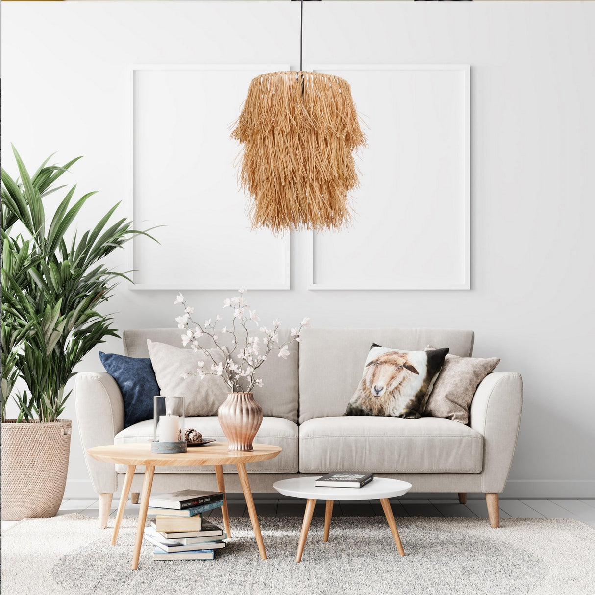 Candelabru Tassel - Natural