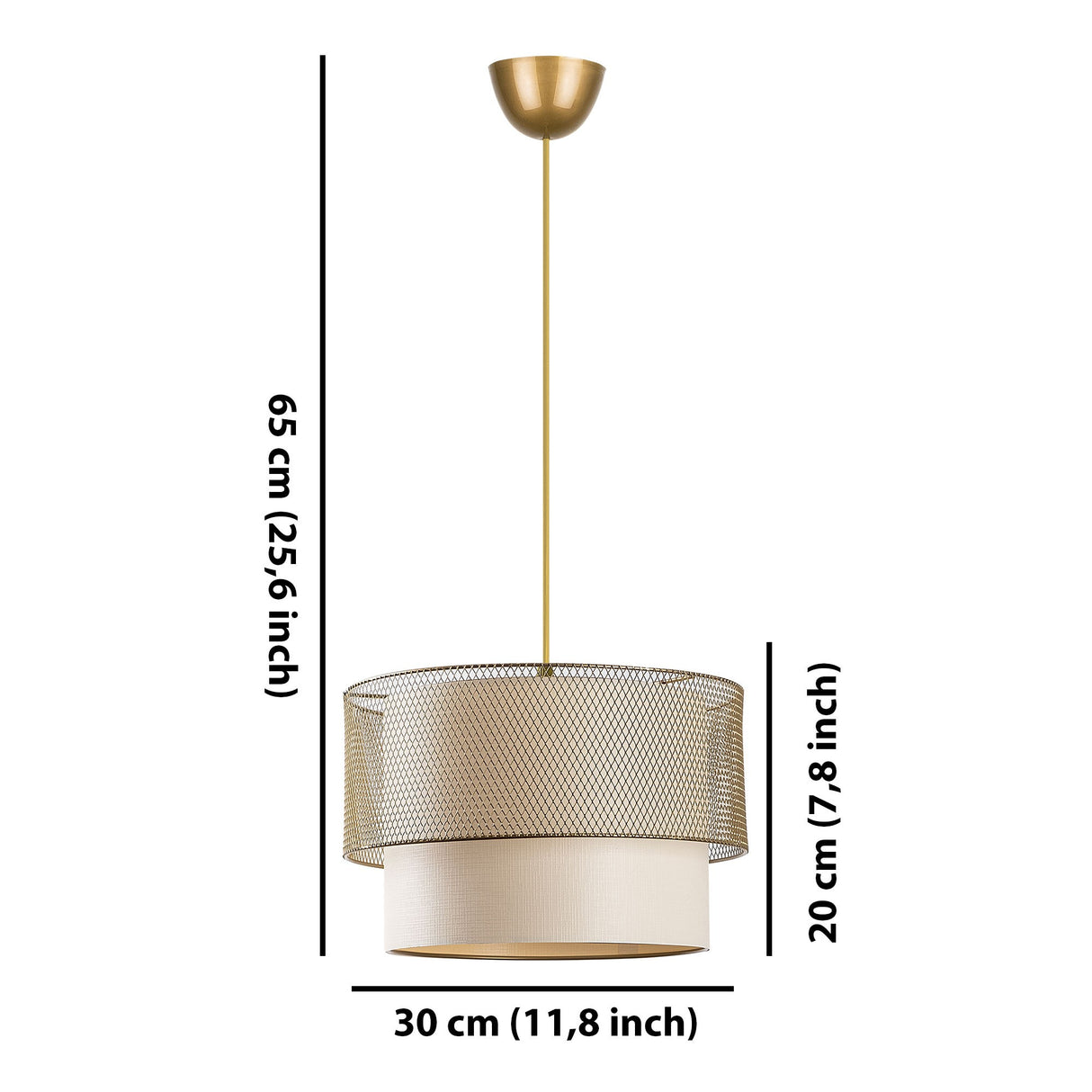 Candelabru Cake Metal - Cream Gold - Crem / Auriu