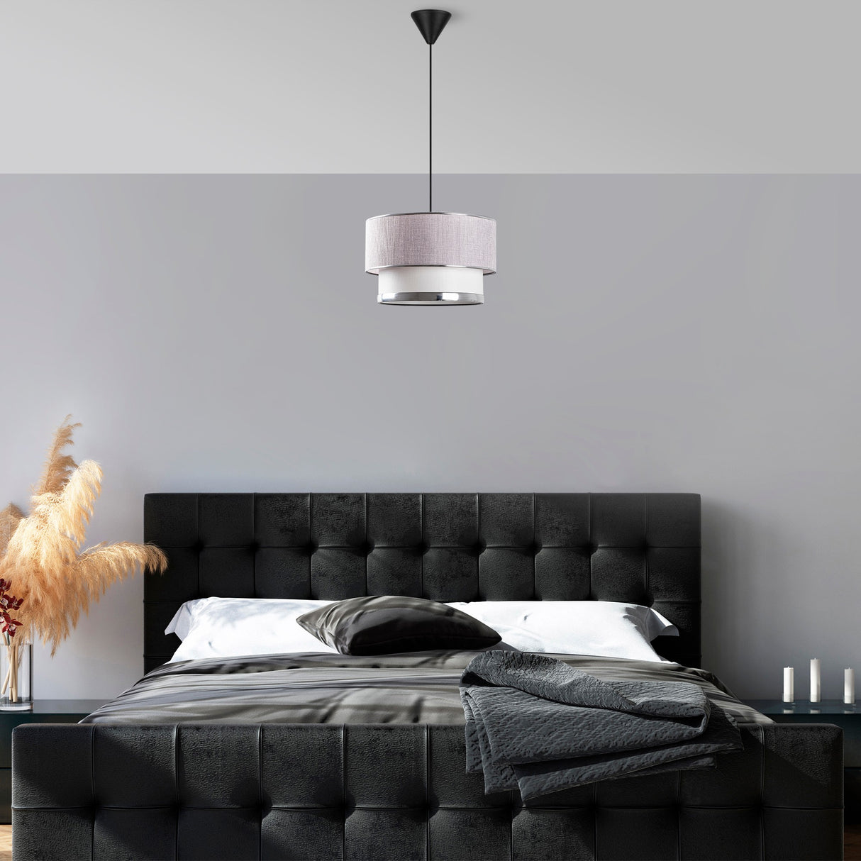 Candelabru Cake - Light Grey Silver - Gri