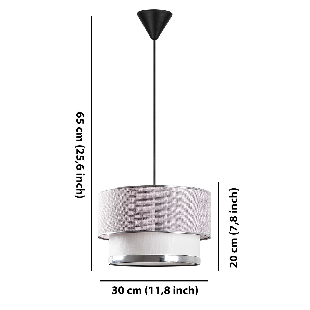 Candelabru Cake - Light Grey Silver - Gri