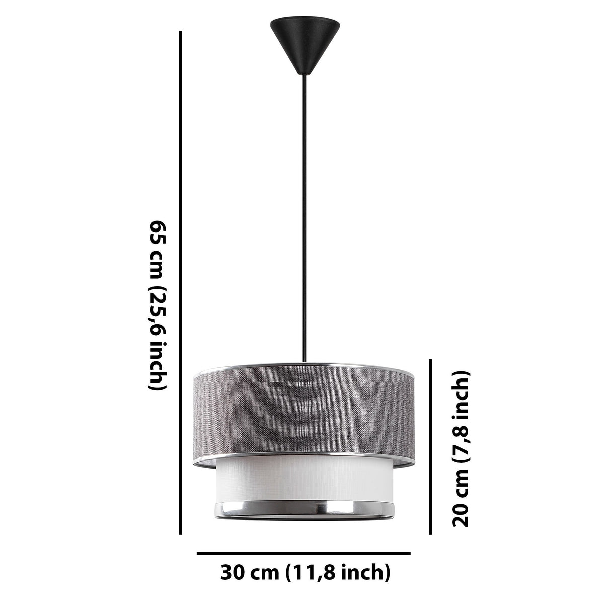 Candelabru Cake - Grey Silver - Gri