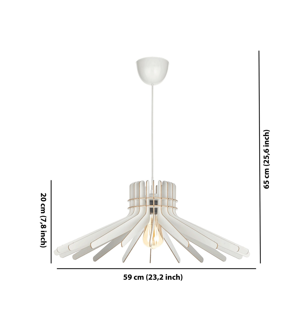 Candelabru Boomerang - White - Alb