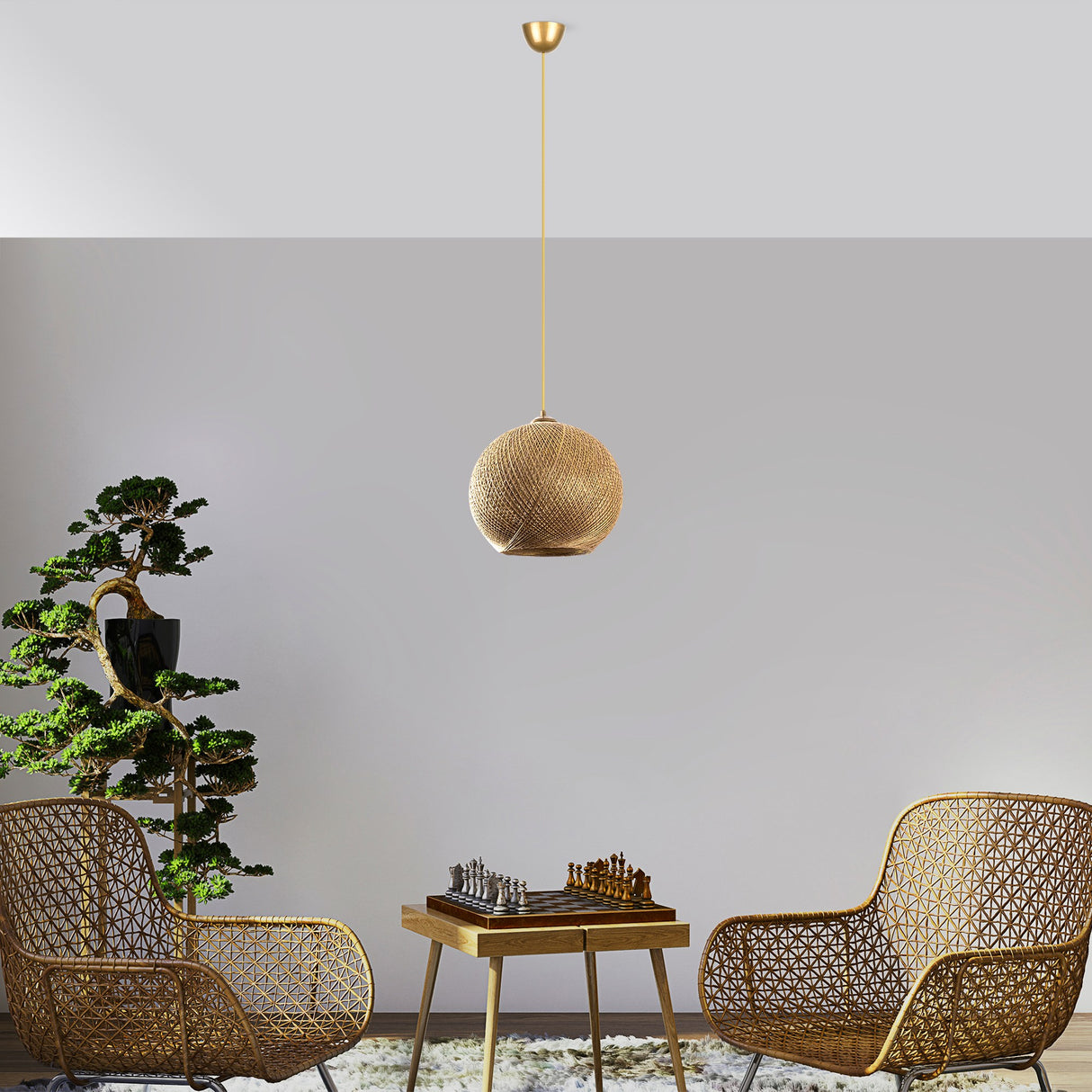 Candelabru Nest - Gold Brown - Auriu / Maro