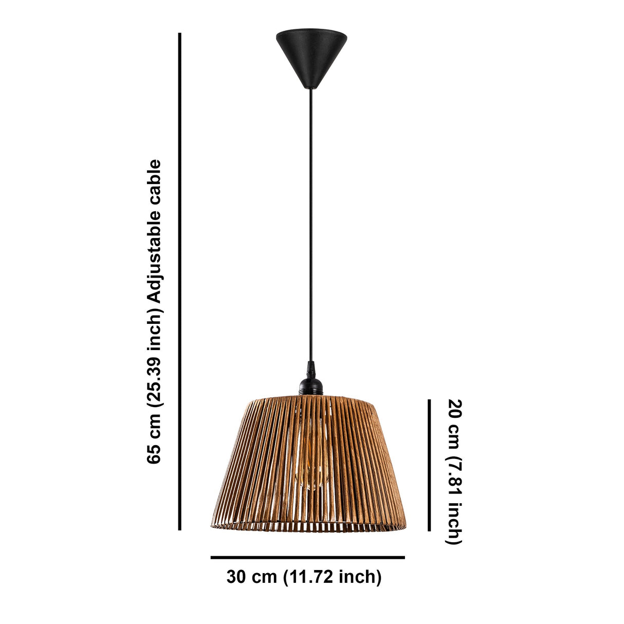 Candelabru Cone - Natural - Maro