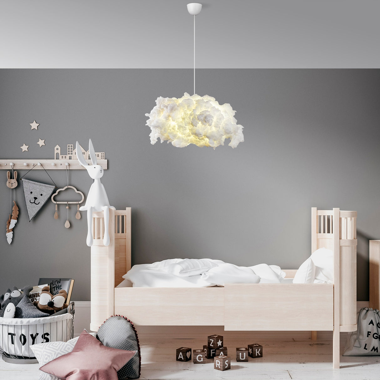 Candelabru Cloud - White - Alb
