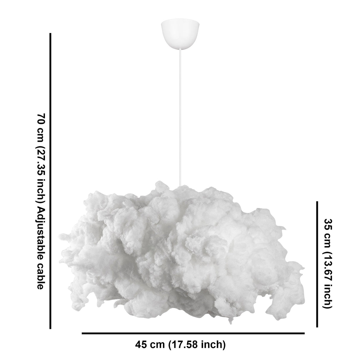 Candelabru Cloud - White - Alb